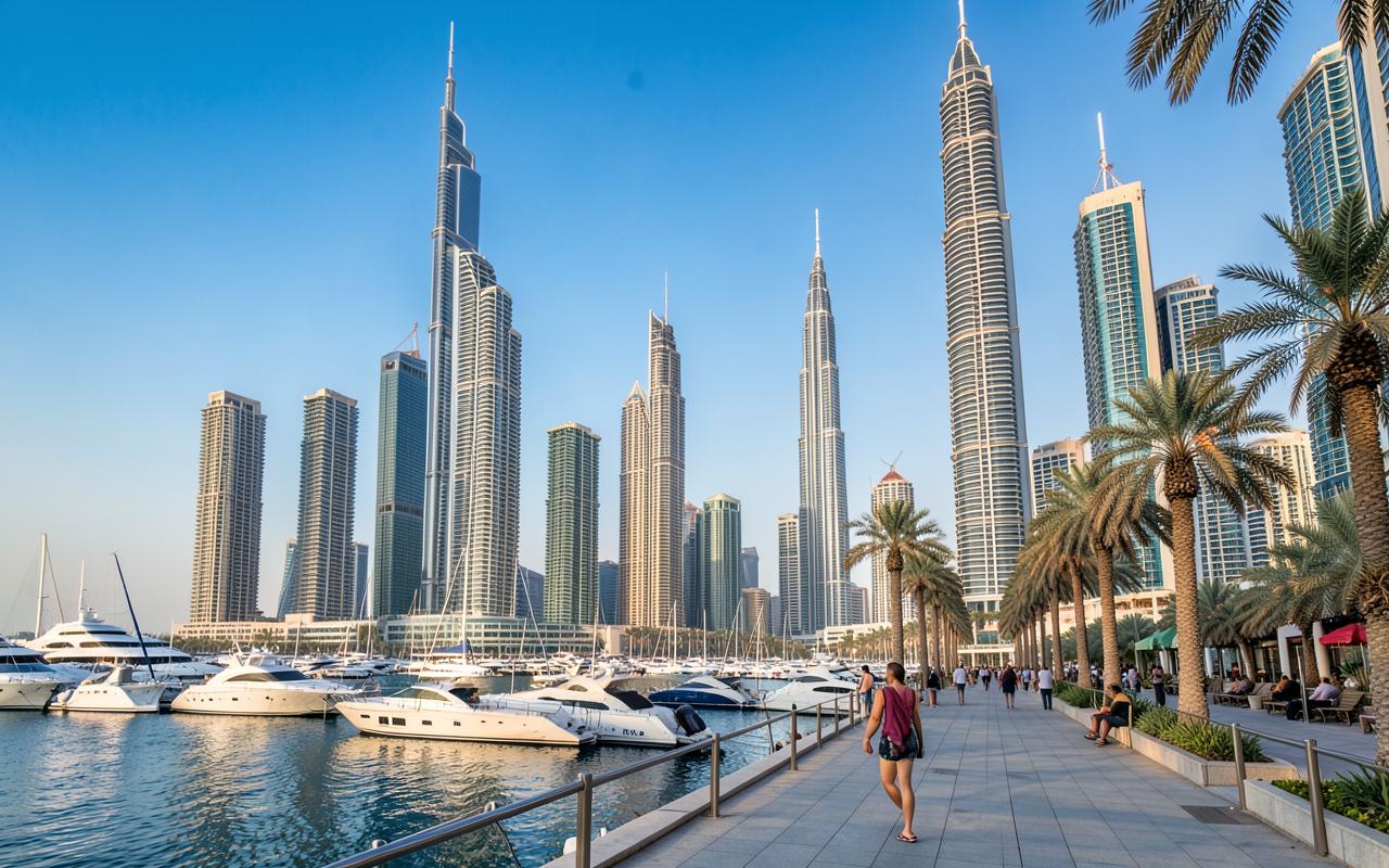 Dubai Marina, Dubai — streets, homes and surroundings
